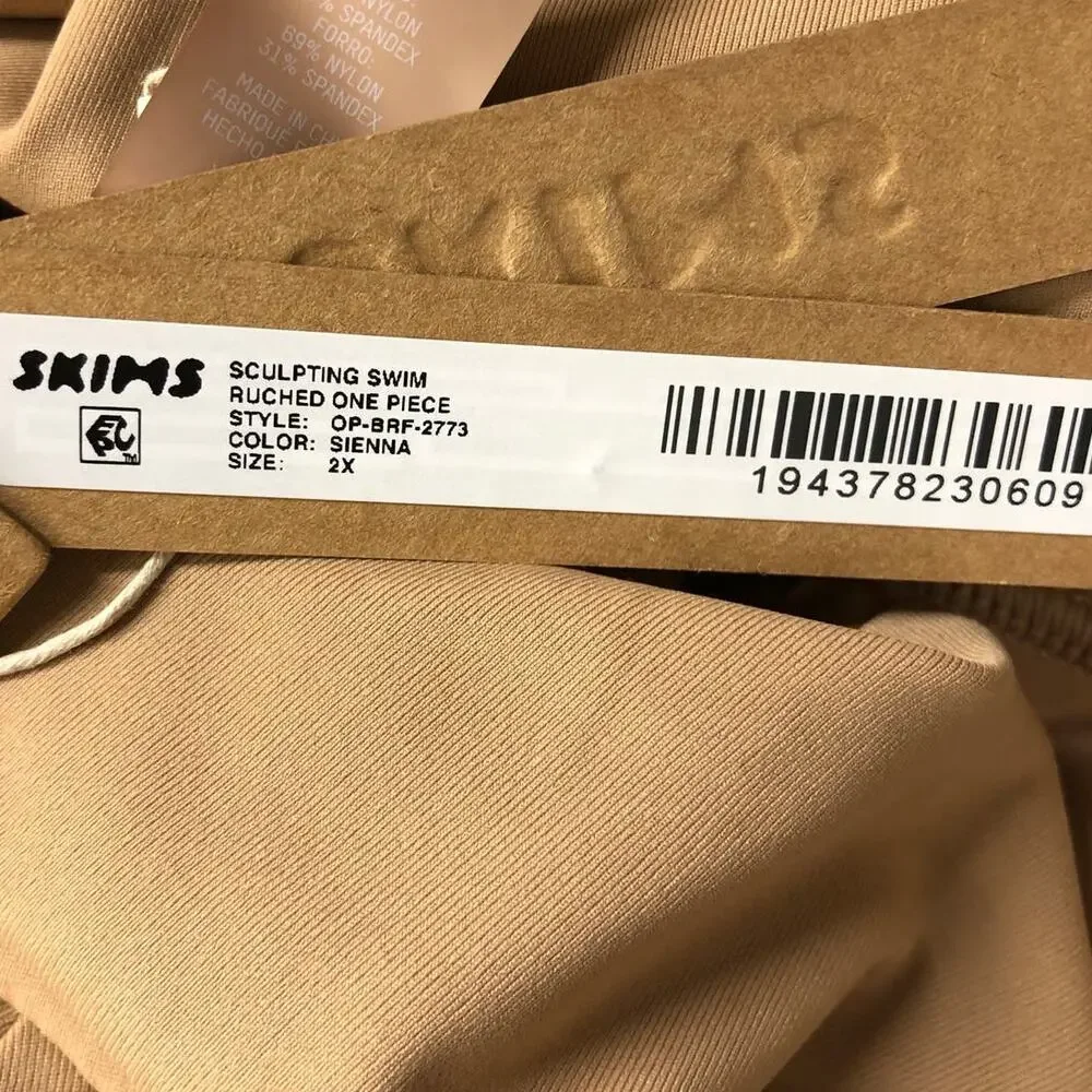 Skims Sculpting Swim Ruched One Piece Sienna NWT Size 2X